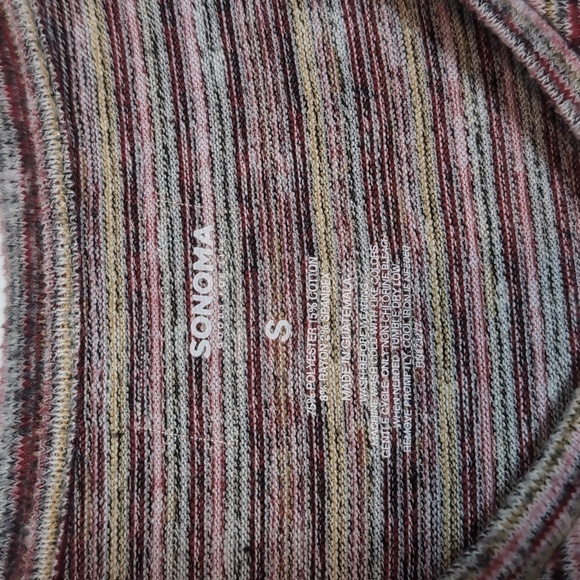 Sonoma V Neck Long Sleeve T Shirt - Picture 2 of 3